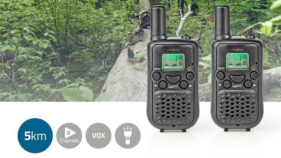 Nedis Vysílačky dosah 5km WLTK0500BK funkce VOX